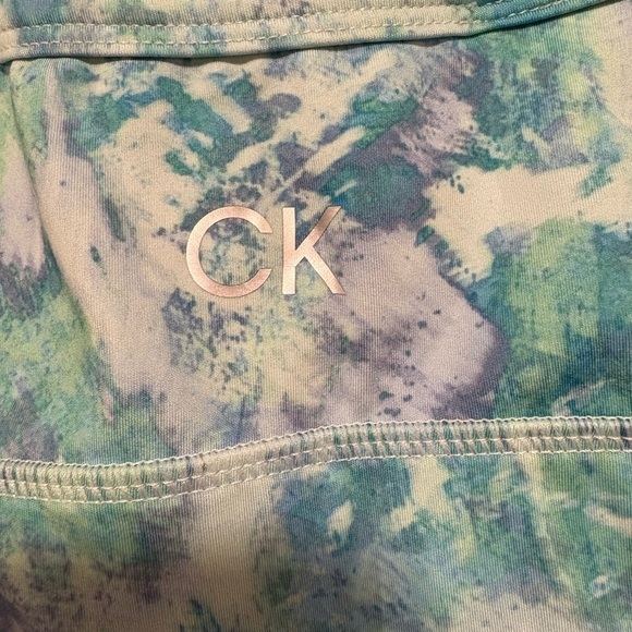 Calvin Klein Blue and Green Sports Bra with Racerback - Picture 4 of 6